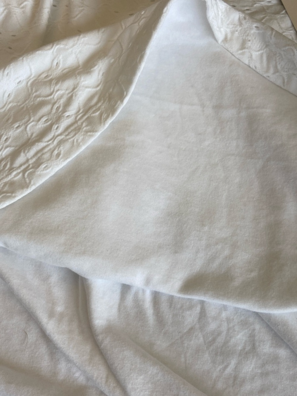 Ava & Viv White Eyelet Puff Sleeve Scoop Neck Summer Top Size 2X NWT - Picture 7 of 10